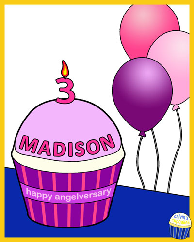 Madison's remembrance cupcake 