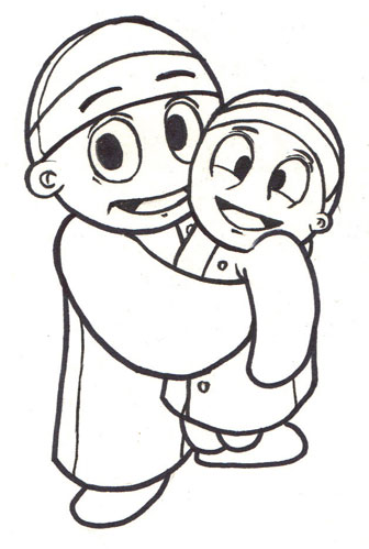 Calvin and Rainbow sketch by Louie