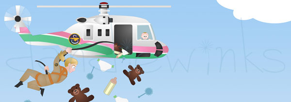 Helicopter Mommy header illustration