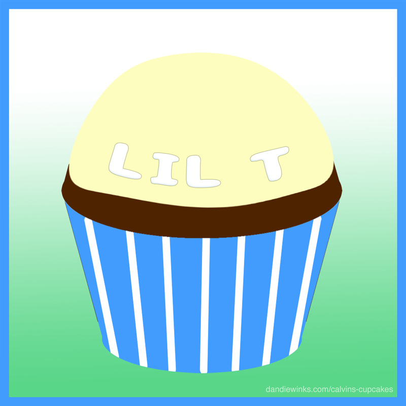 Lil T's remembrance cupcake