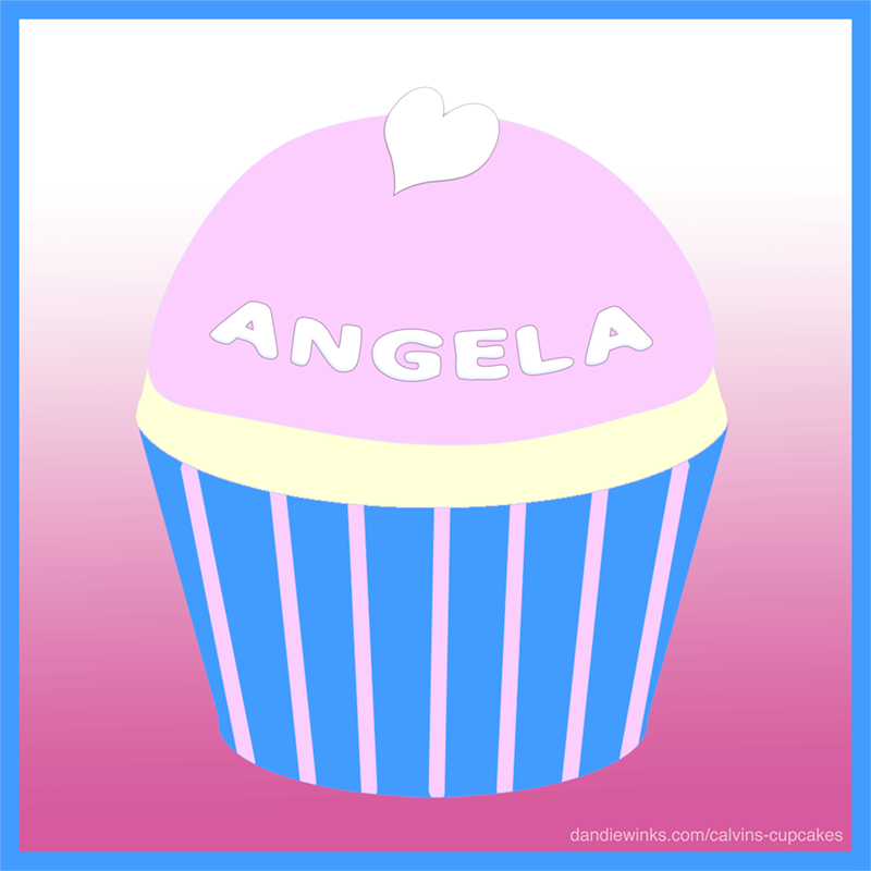 Angela's remembrance cupcake