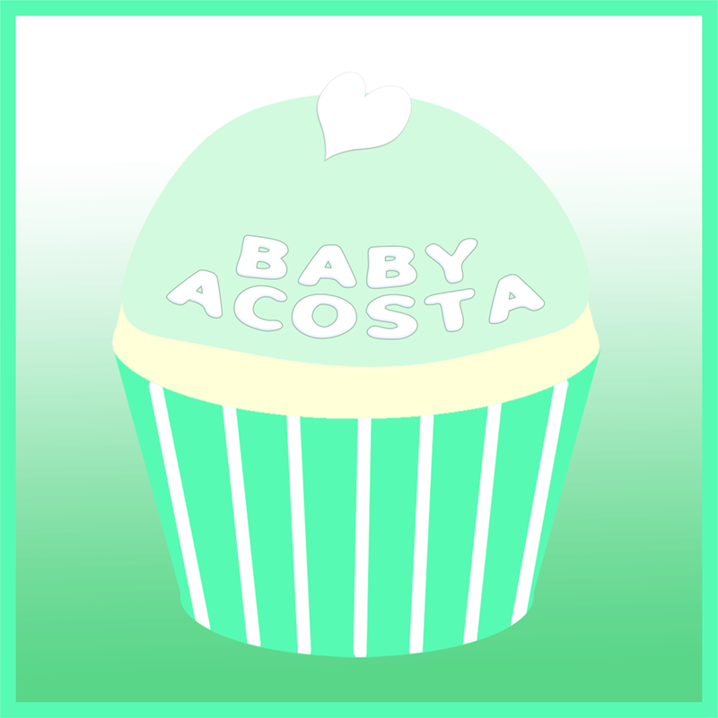 Baby Acosta's remembrance cupcake