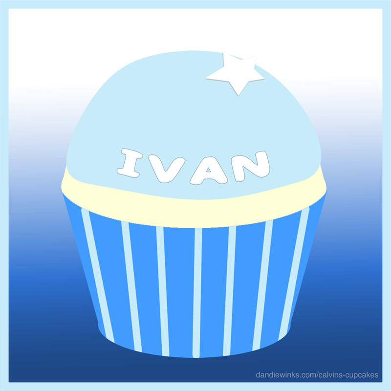 Jesus Ivan's remembrance cupcake
