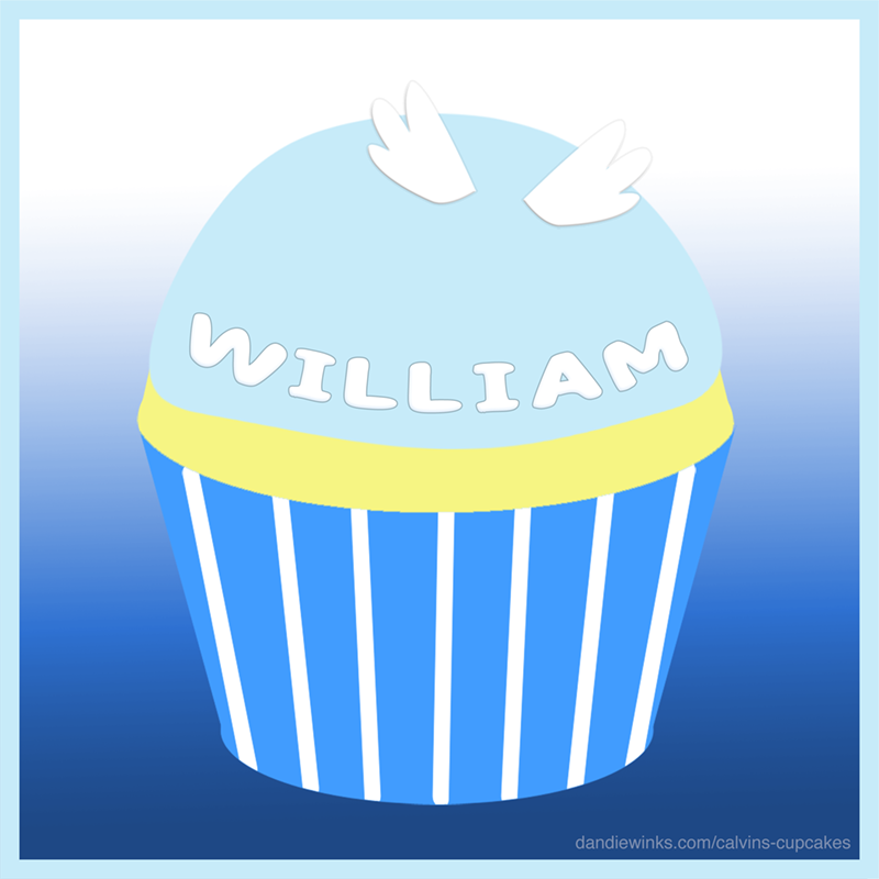 William's remembrance cupcake