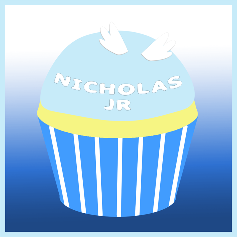 Nicholas Jr's remembrance cupcake