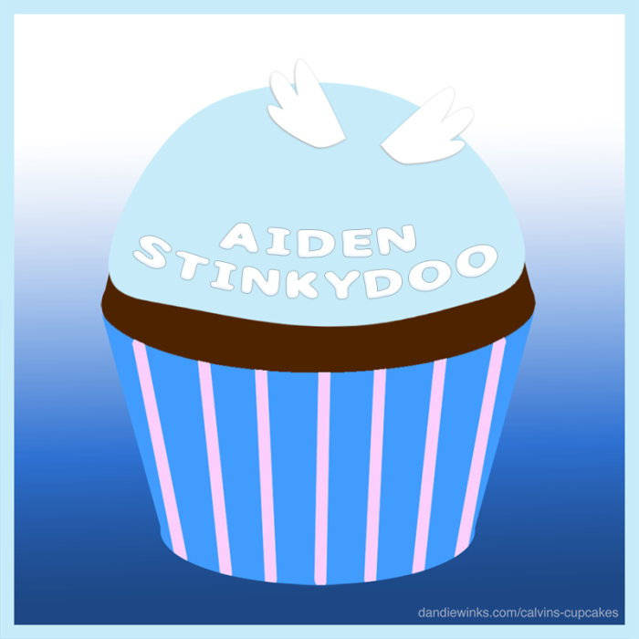 Aiden's remembrance cupcake