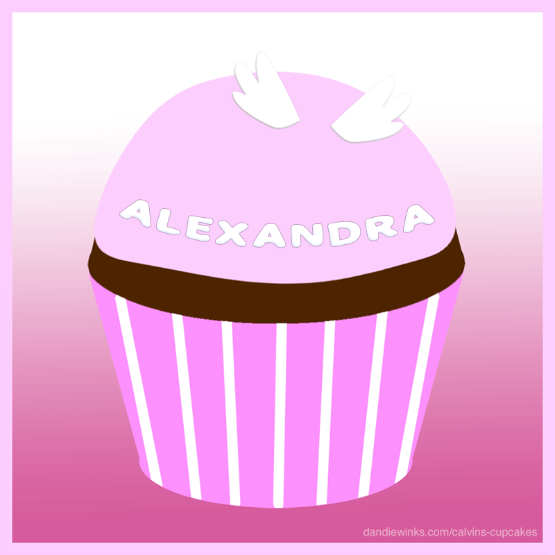 Alexandra's remembrance cupcake