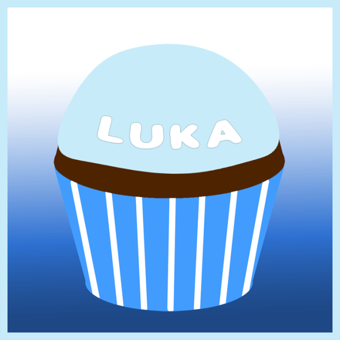Luka's remembrance cupcake