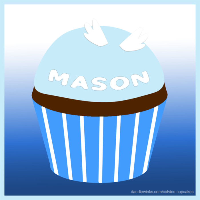 Mason's remembrance cupcake