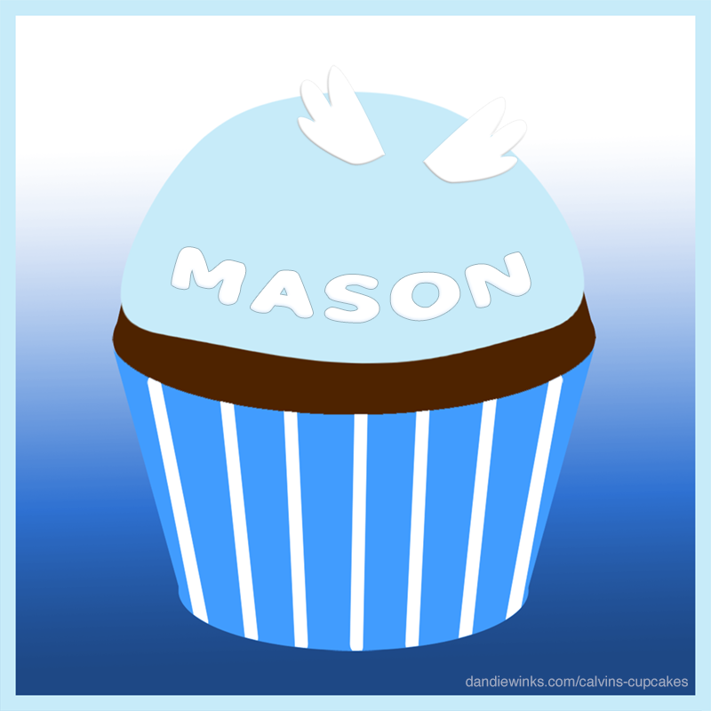 Mason's remembrance cupcake