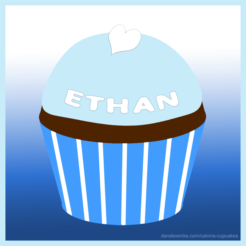 Ethan's remembrance cupcake