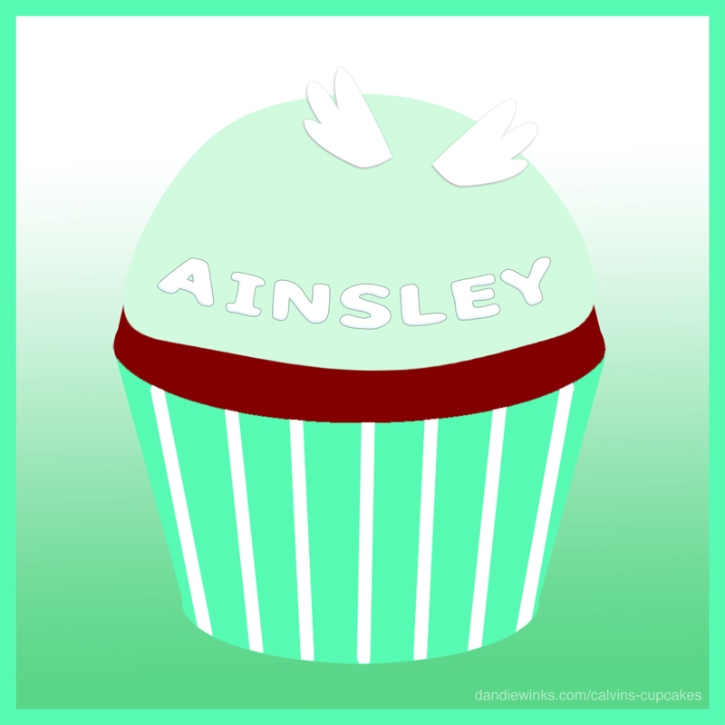 Ainsley Young's remembrance cupcake