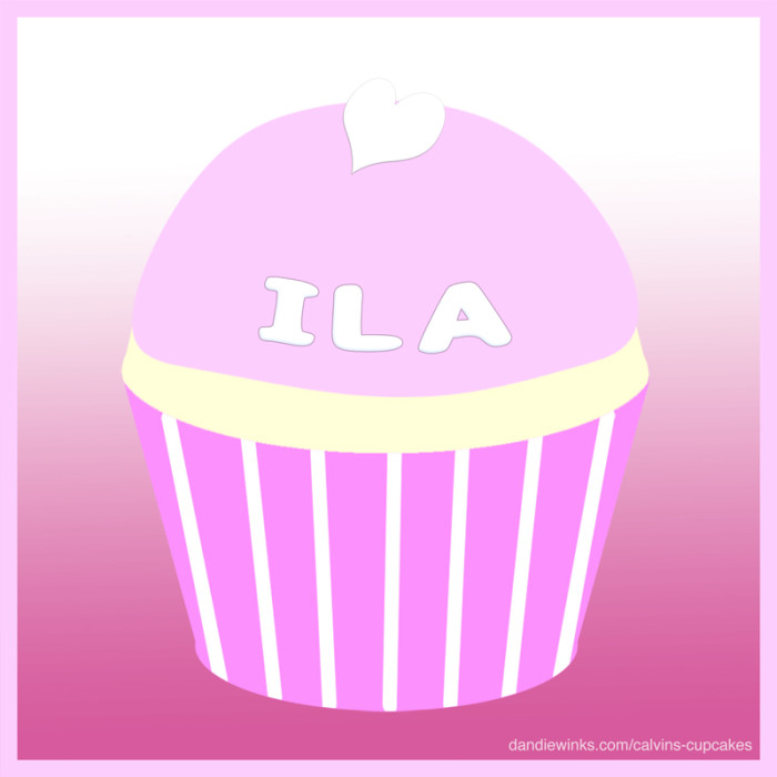 Ila's 2nd remembrance cupcake