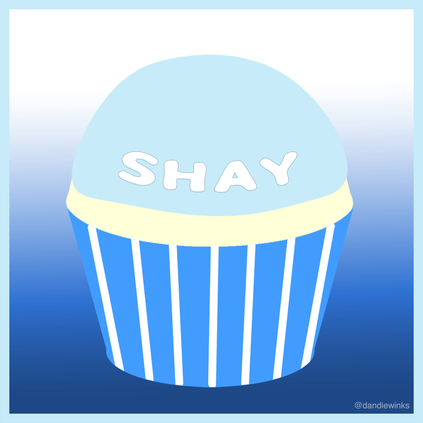 Shay's remembrance cupcake