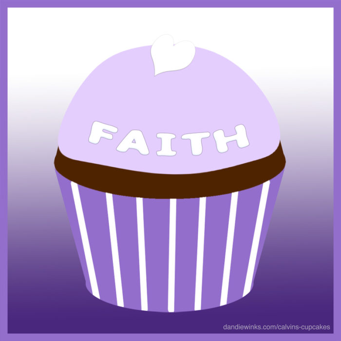 Faith Lynn Jenkins's remembrance cupcake from her mother Stephanie