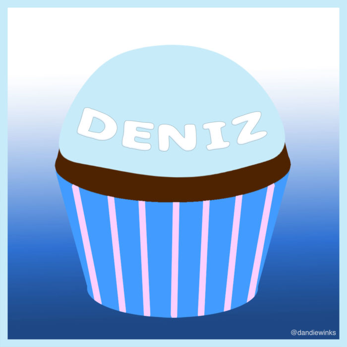 Deniz's remembrance cupcake from Rahşan