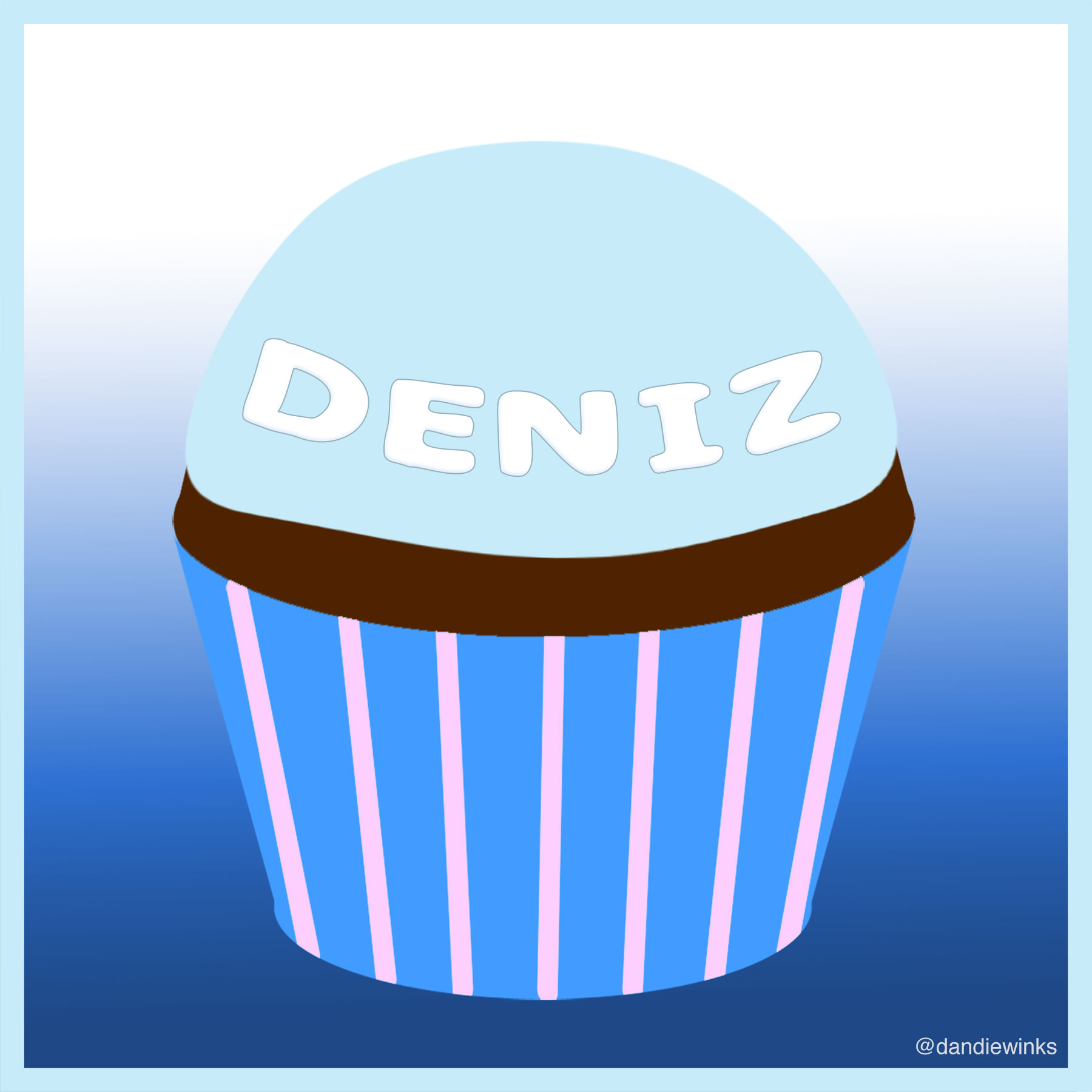Deniz's remembrance cupcake from Rahşan